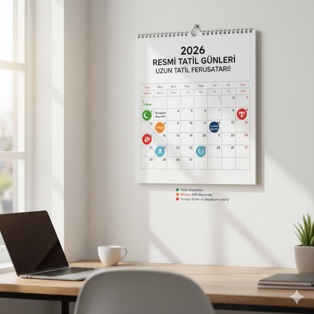 2026 Resmî Tatil Takvimi: Hangi Gün Kaç Gün Tatil Var? Uzun Tatil Fırsatları!