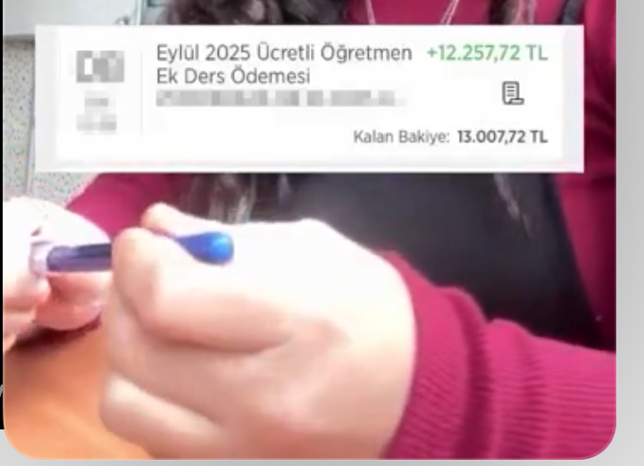 Ücretli öğretmen maaşını paylaştı, Türkiye şaşkınlık yaşadı