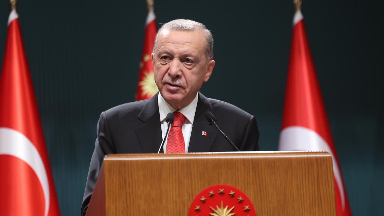 Cumhurbaşkanı Erdoğan, KKTC Cumhurbaşkanı Tatar ile görüştü